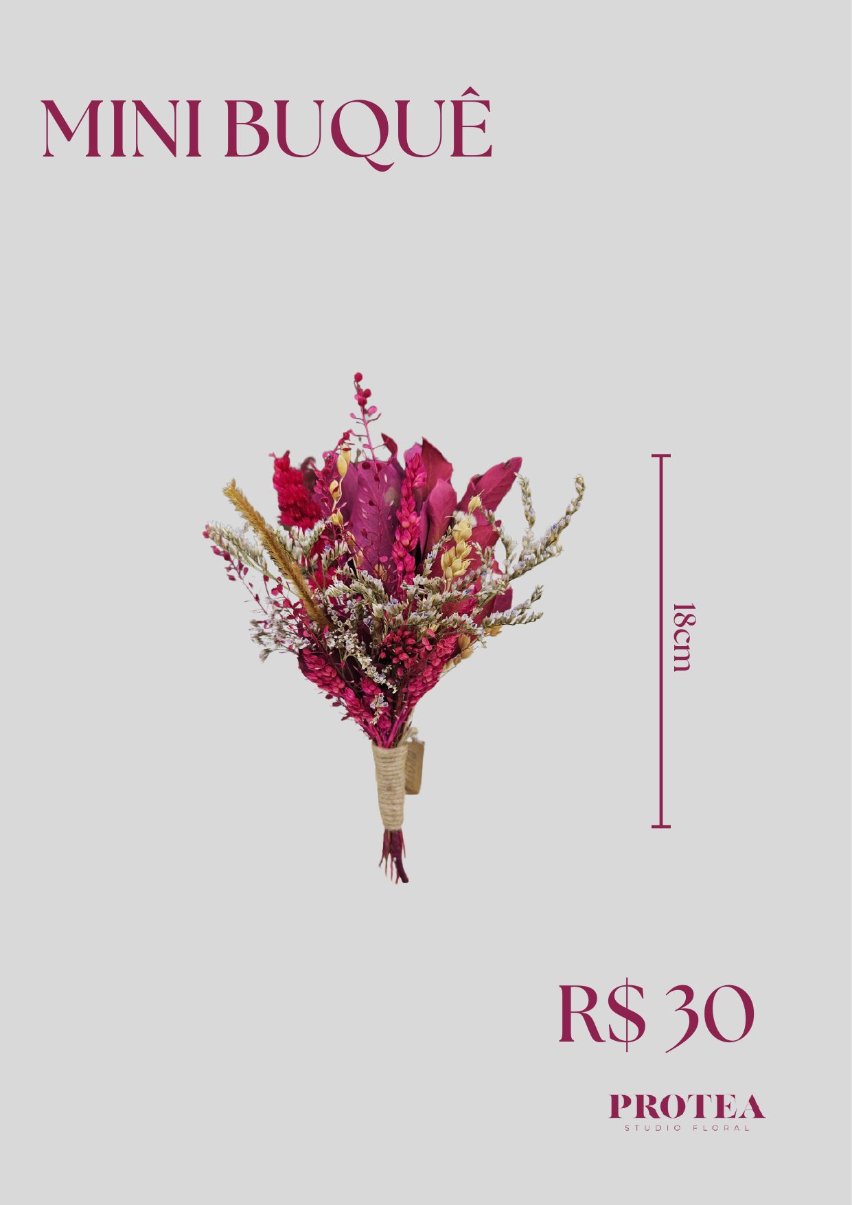 Mini Buquê Desidratado